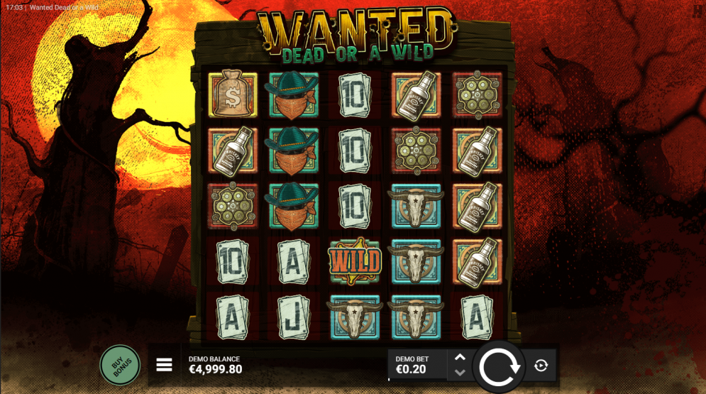 Wanted Dead or a Wild logo slot